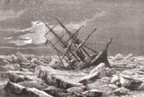 Le naufrage de "La Jeannette" en 1881.